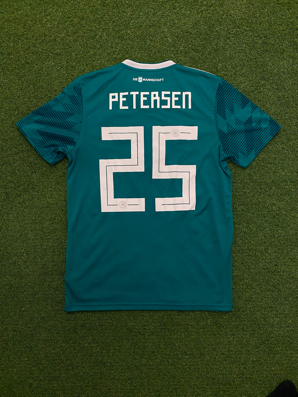 adidas DFB Deutschland Trikot Away 2018 M - PETERSEN 25 - Flock falsch herum