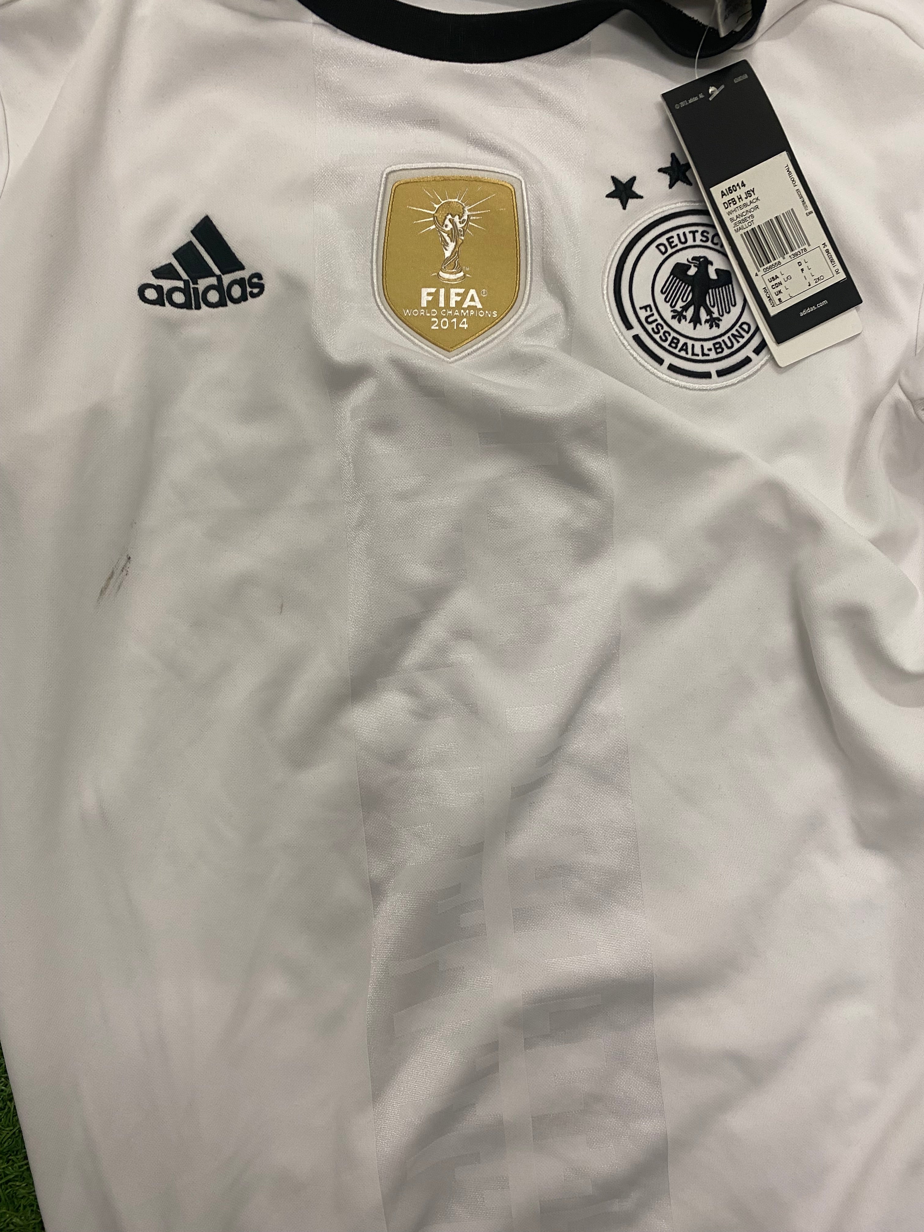 adidas DFB Deutschland Trikot Herren Home EM 2016 L - kleiner Fleck vorne