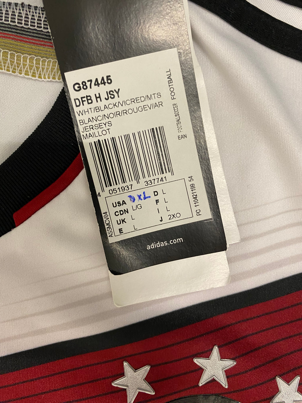 adidas DFB Deutschland Trikot Herren WM 2014 XL