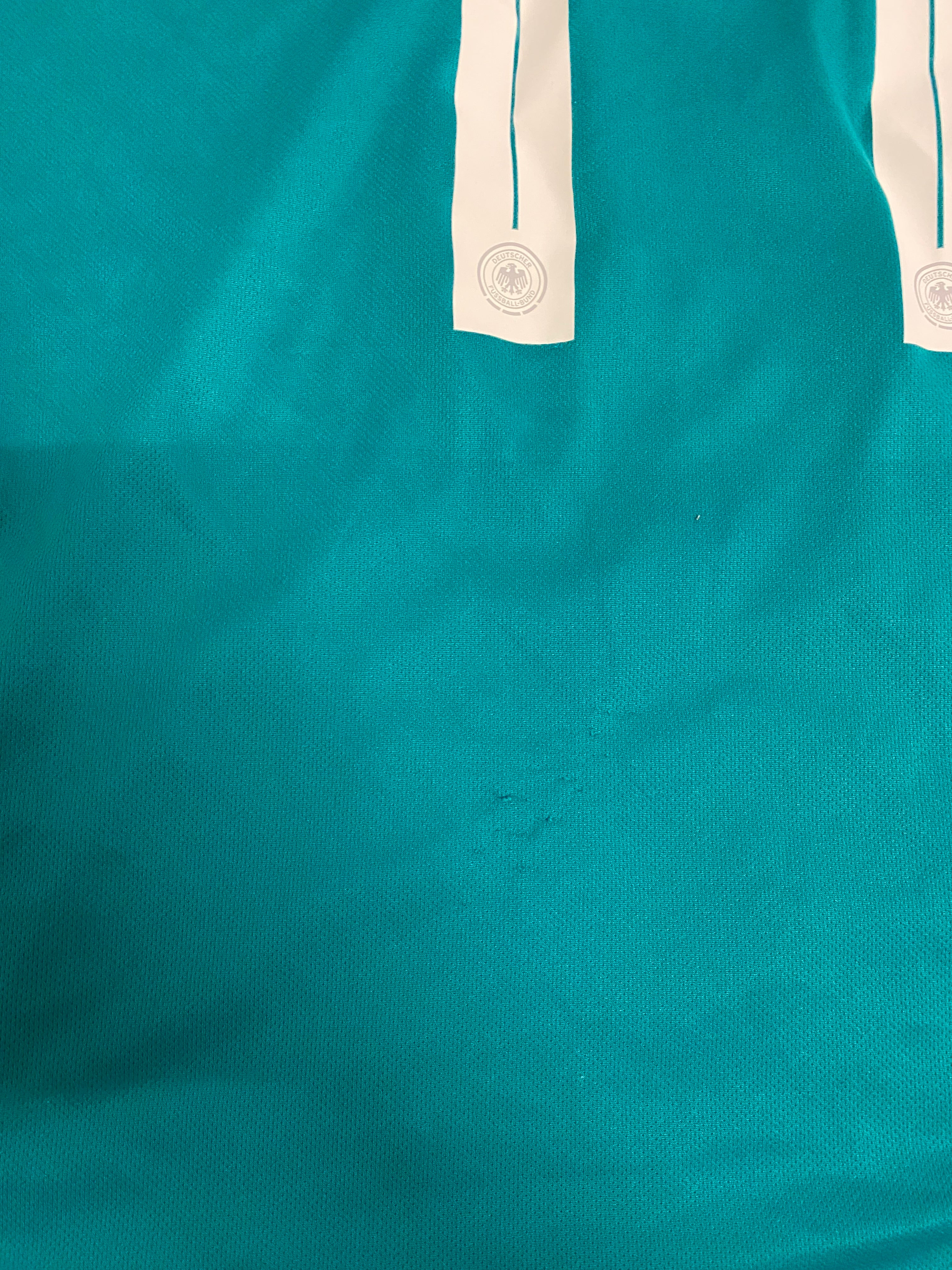 adidas DFB Deutschland Trikot Away 2018 L - BOATENG 17 - Nähte lösen sich