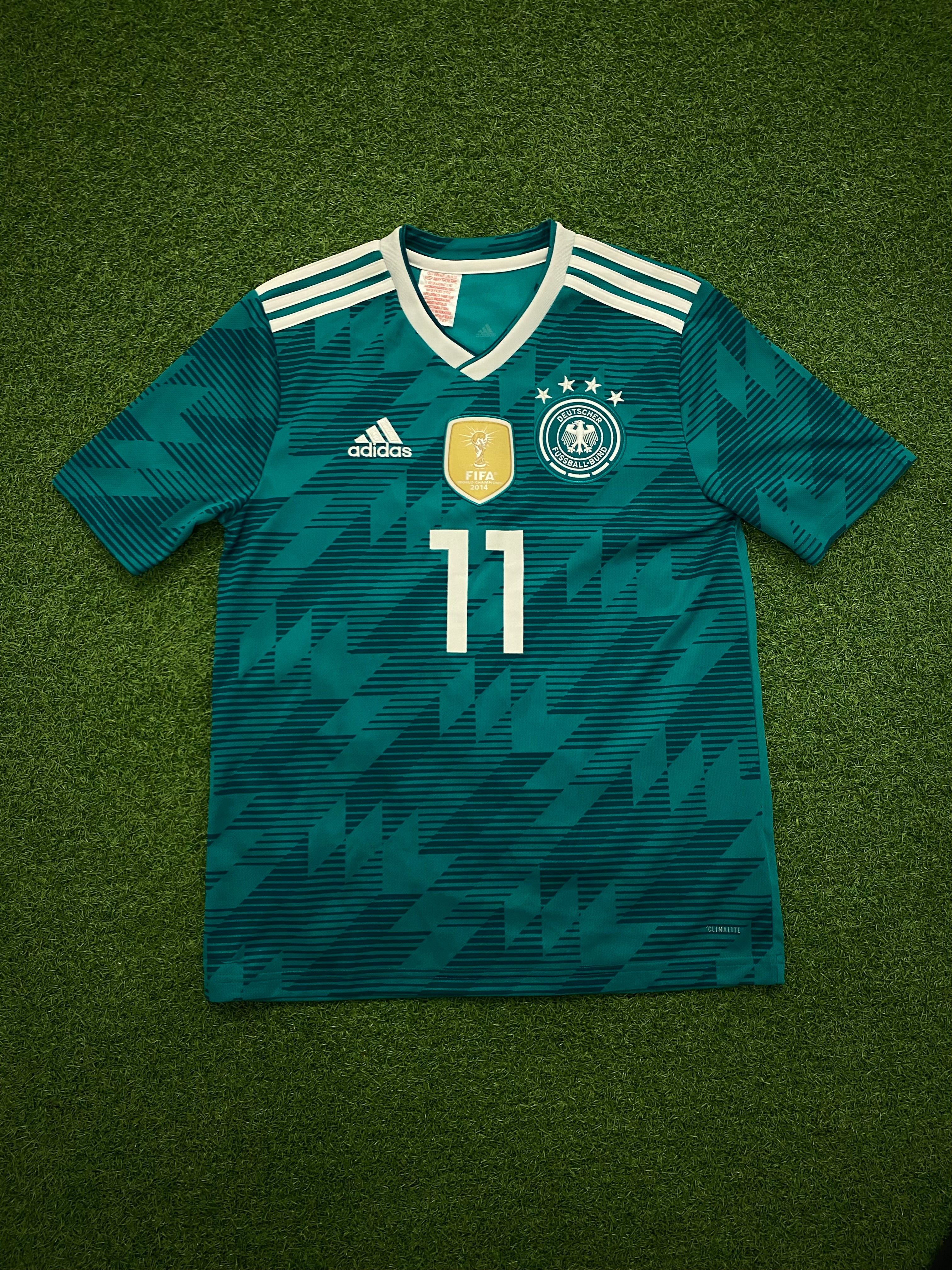 adidas DFB Deutschland Trikot Away 2018 164 - REUS 11 - Naht löst sich unter Flock