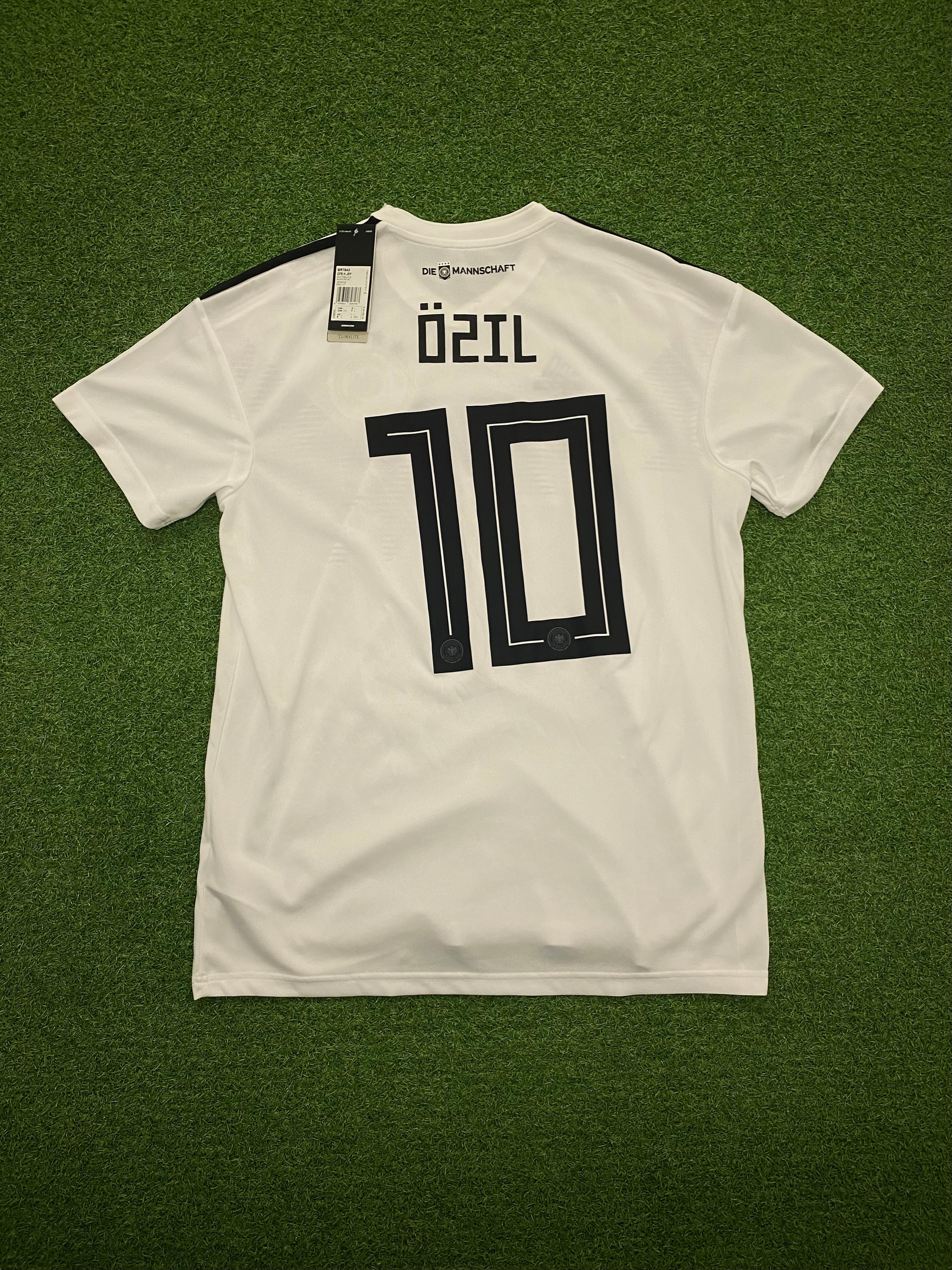 adidas DFB Deutschland Trikot Home Herren WM 2018 L - ÖZIL 10 - Flock schief