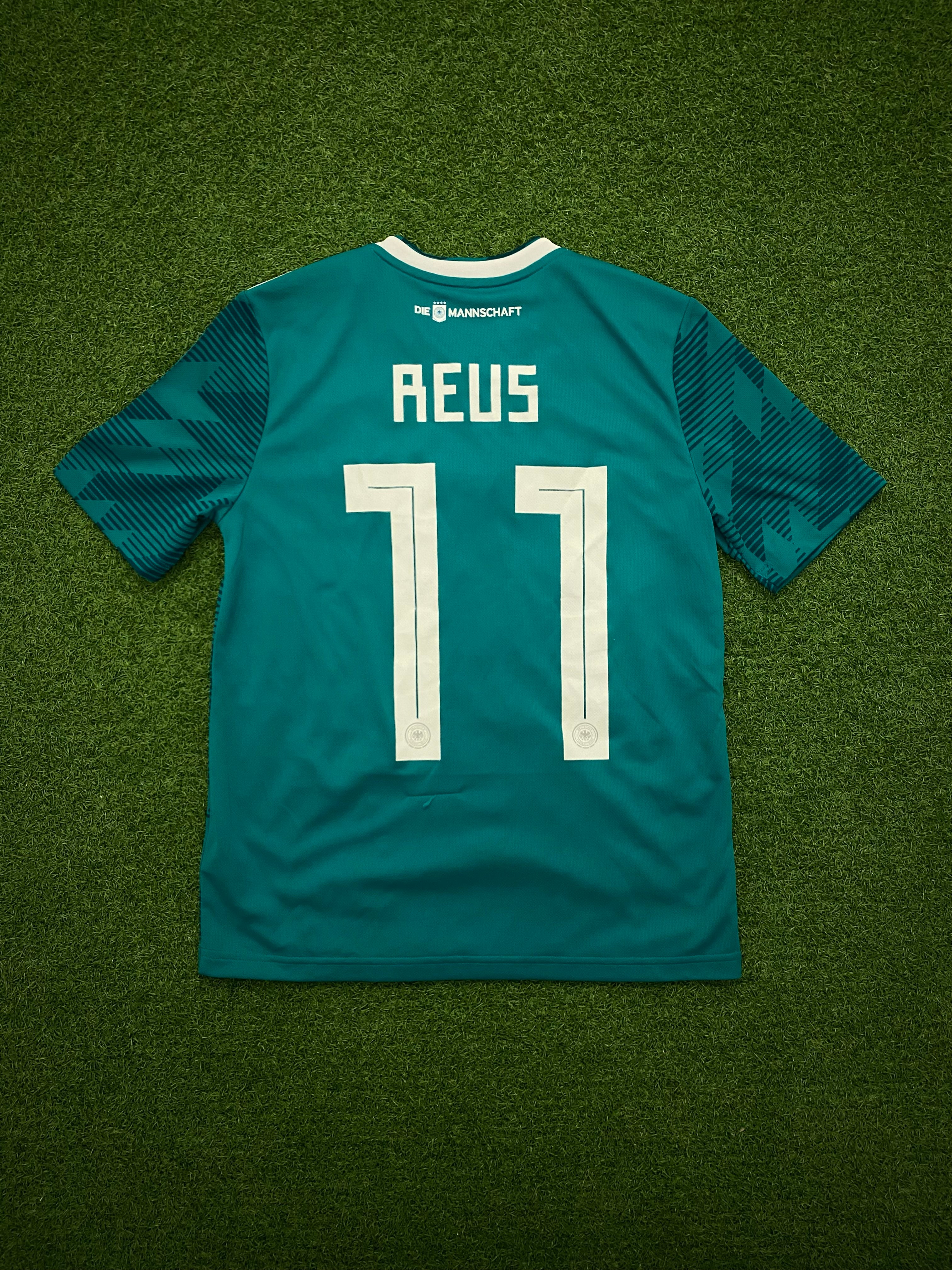 adidas DFB Deutschland Trikot Away 2018 164 - REUS 11 - Naht löst sich unter Flock