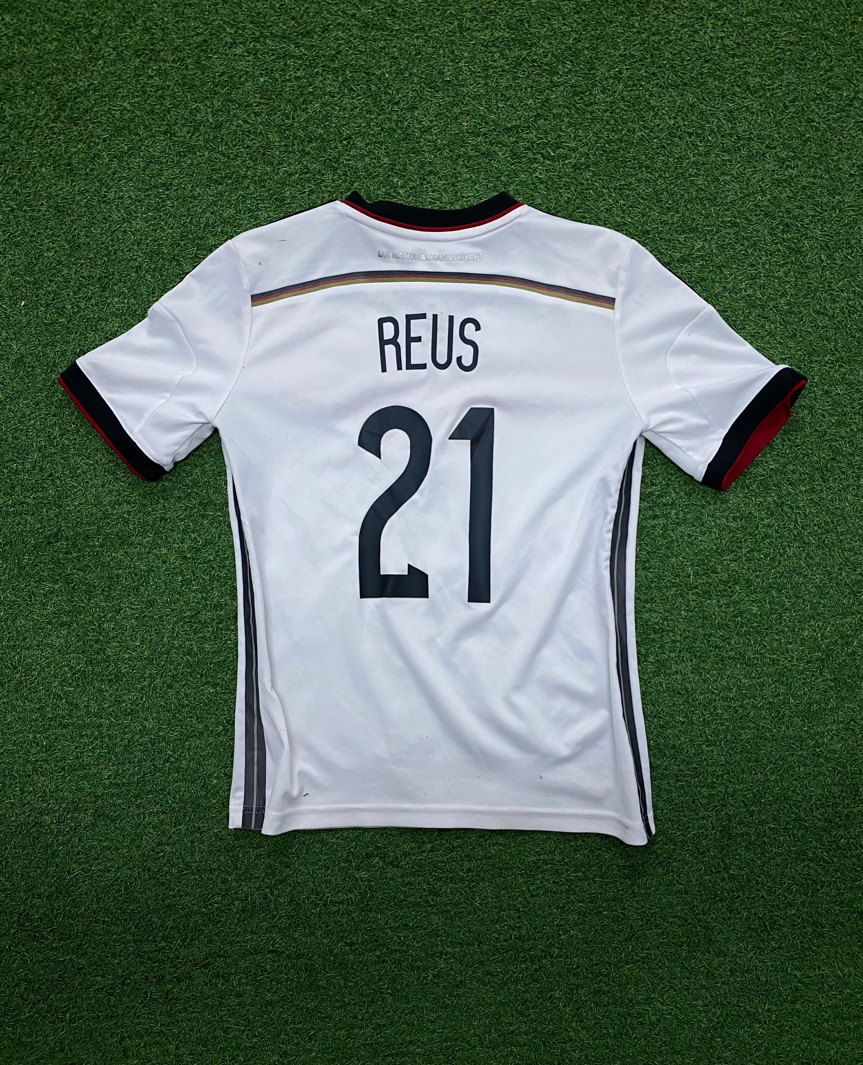 adidas DFB Deutschland Trikot Kinder WM 2014 152 - REUS 21 - Logo löst sich