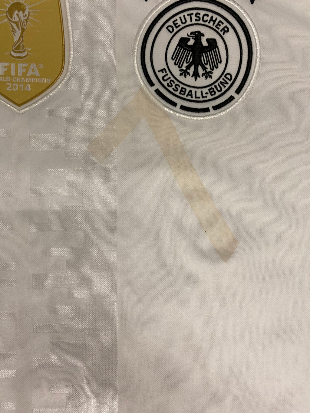 adidas DFB Deutschland Trikot Home Herren EM 2016 L - Flockabdruck unter Deutschland Logo