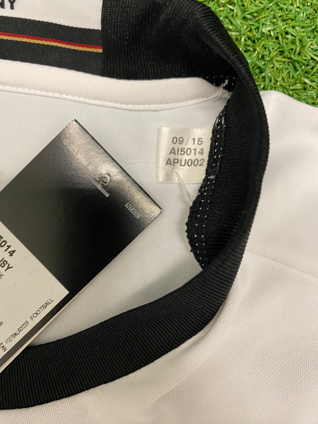 adidas DFB Deutschland Trikot Home Herren EM 2016 L - Flockabdruck unter Deutschland Logo