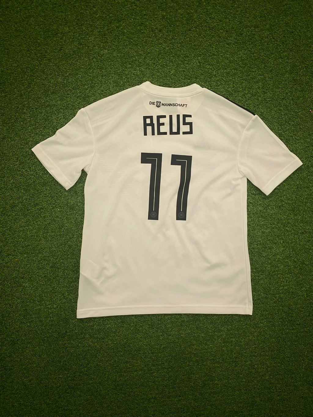 adidas DFB Deutschland Trikot Home Kids WM 2018 152 - REUS 11 - Flock schief