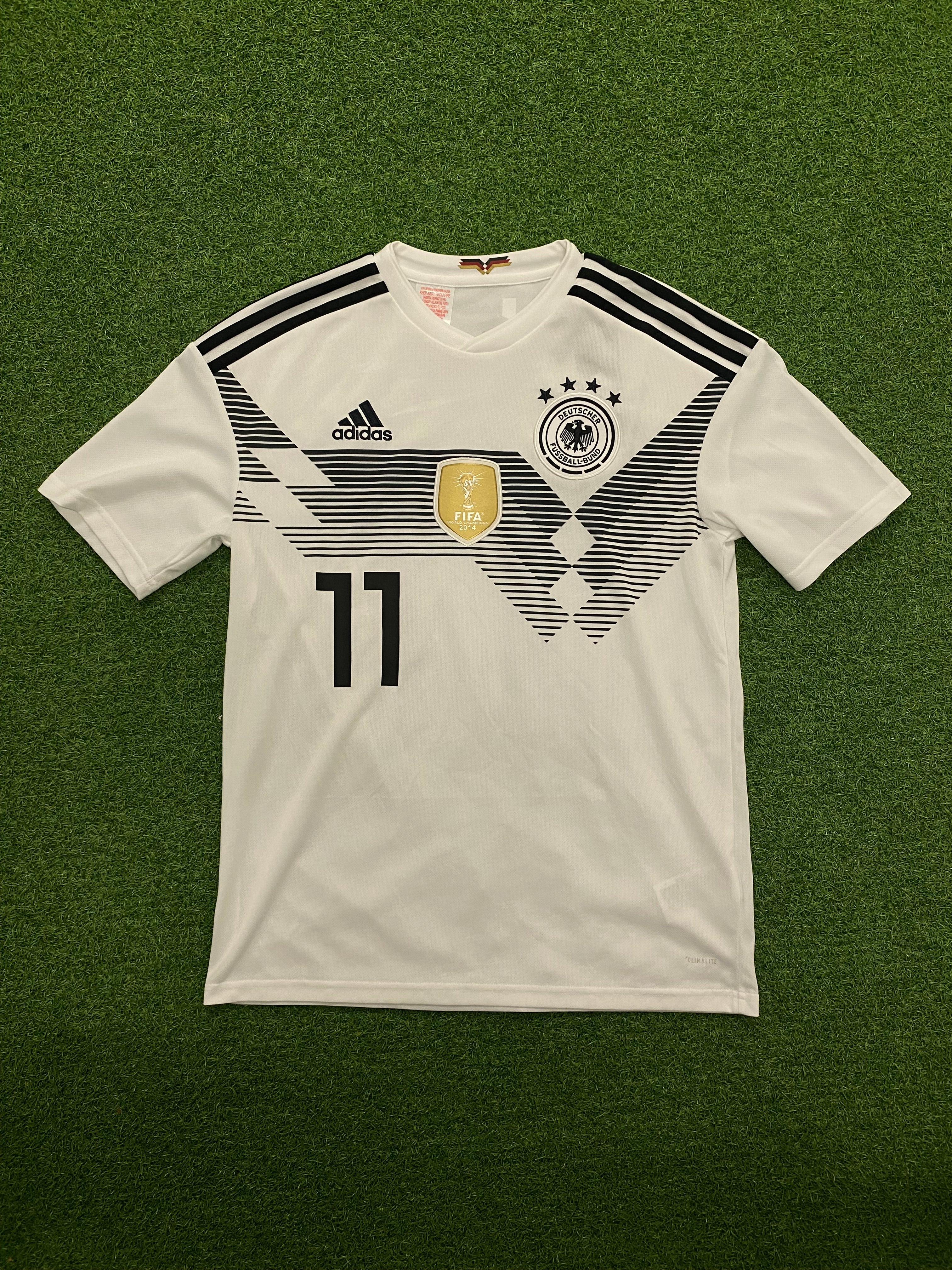 adidas DFB Deutschland Trikot Home Herren WM 2018 176 - REUS 11 - Flock schief