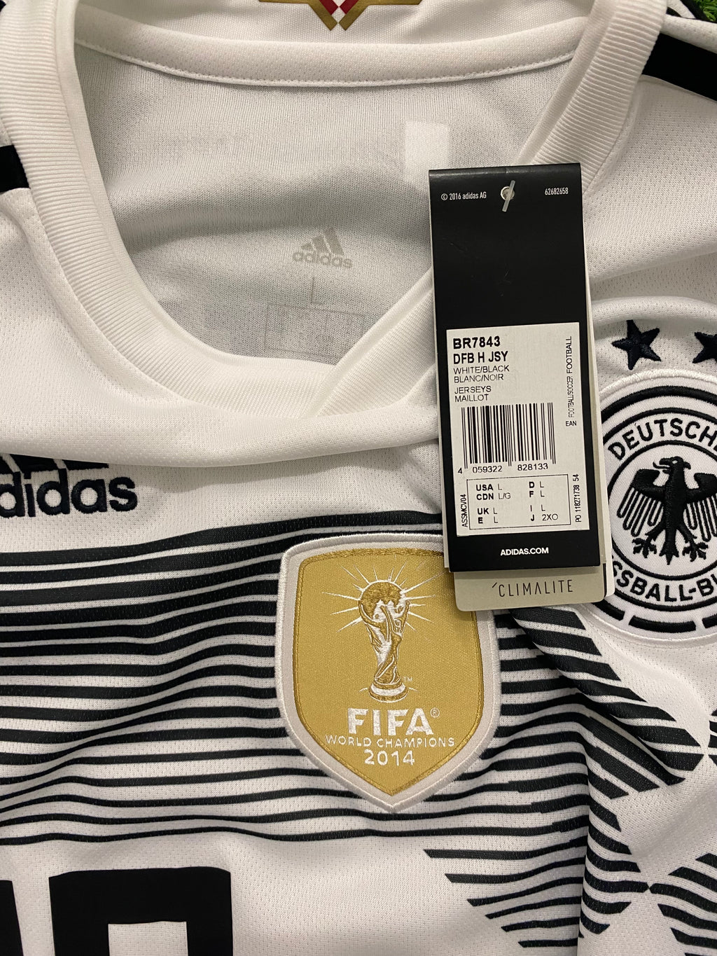 adidas DFB Deutschland Trikot Home Herren WM 2018 L - ÖZIL 10 - Flock schief