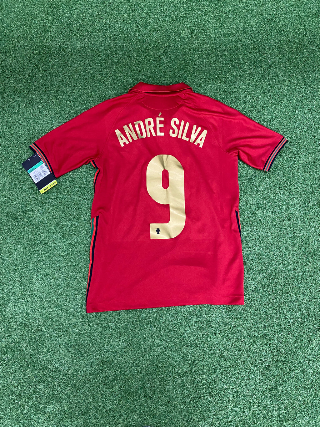 puma FPF PORTUGAL Trikot Home Kinder 21/22 158-170 - falsche beflockung vorne: 7 hinten: ANDRÉ SILVA 9
